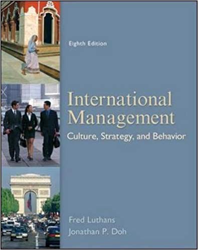 test bank for International Management: Culture, Strategy, and Behavior 8th Edition by Fred Luthans