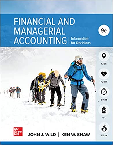 Test bank for Financial and Managerial Accounting 9th Edition by John Wild