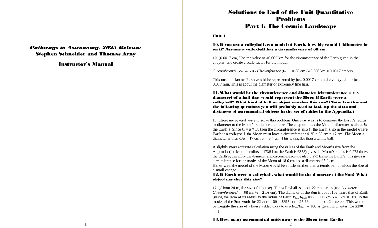 Solution Manual For Pathways to Astronomy 6th Edition by Stephen E. Schneider